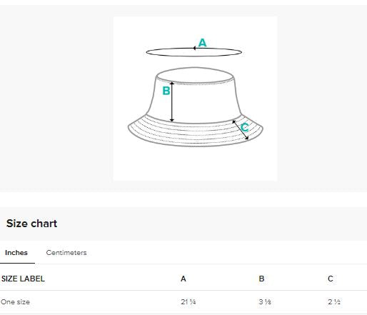 Bucket Hat Size Chart