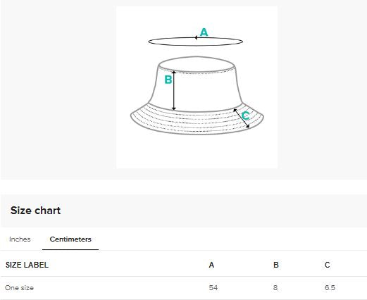 Bucket Hat Size Chart